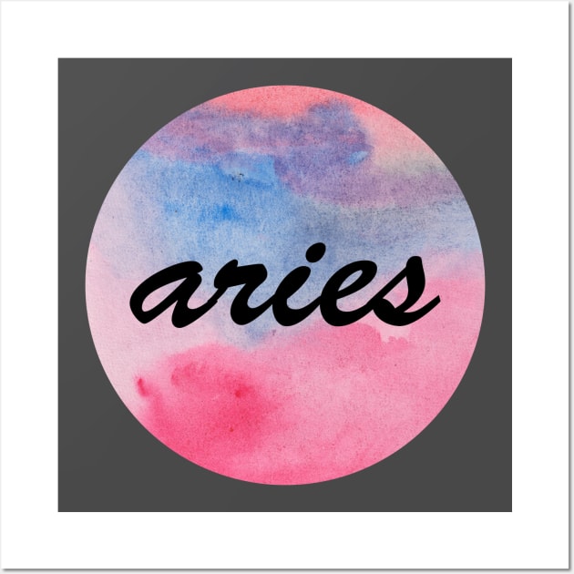 Aries zodiac sign Wall Art by deadblackpony